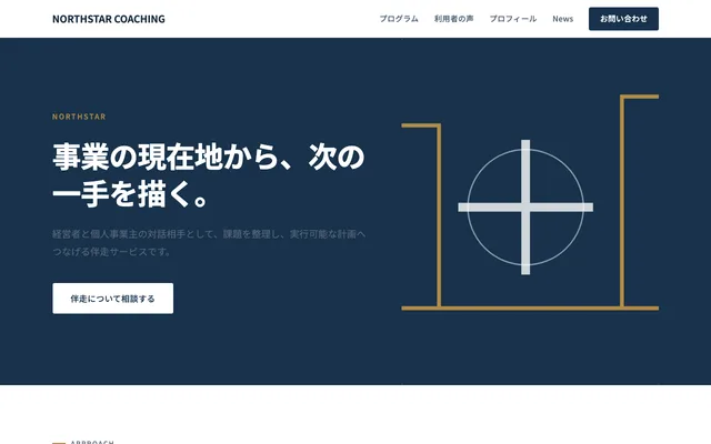 コーチ・コンサル・カウンセラー向けテンプレート「NORTHSTAR COACHING」